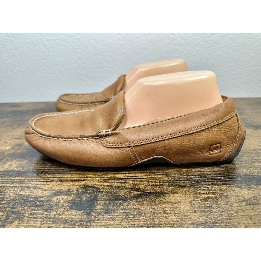 Sperry Top Sider Navigator Brown Leather Driving Loafer Mens 9M 0238337